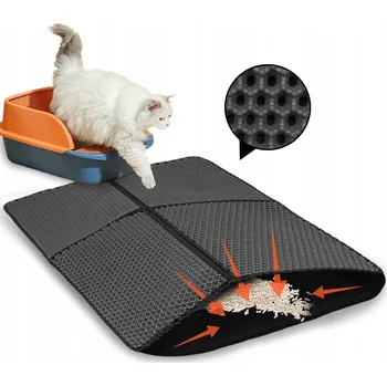 Obraz Podložka pod kočku pro kočky, voděodolná, oboustranná, 75 x 55 cm