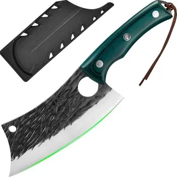 Kuchyňský nůž Kuchyňský nůž FULLHI s pouzdrem, vícebarevná rukojeť, šéfkuchařský nůž, kovaný řeznický nůž Full