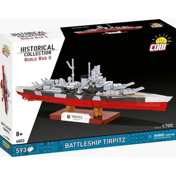 Stavebnice COBI COBI 4853 II WW Battleship Tirpitz, 1:700, 593 k