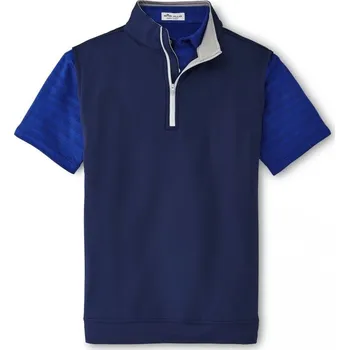 Golfová hůl Peter Millar Galway Quater-Zip Vest, Navy S