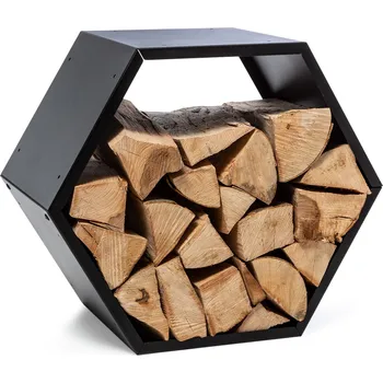 Zahrada Firebowl Hexawood Black stojan na dřevo (10035764)
