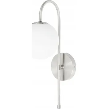 Nástěnné svítidlo Nástěnná lampa stříbrná Milano Grace mléčná koule