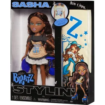 Panenka Bratz Stylin' Sasha Módní Panenka s Tričkem k Personalizaci i pro Tebe