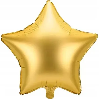 Balónek Fóliový balónek HVĚZDA MATNÁ ZLATÁ 18"