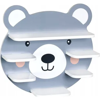 police Regál Kesper 45 x 12 x 42 cm šedý