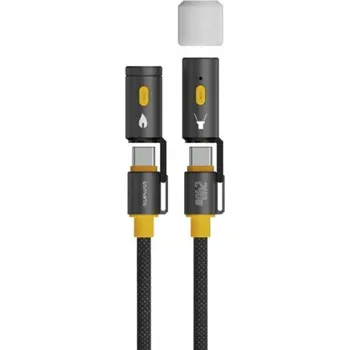 Datový kabel Kabel 4smarts USB typ C - USB typ C 1,5 m černý