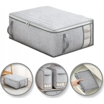 Úložný box ÚLOŽNÝ BOX / TAŠKA NA POVLEČENÍ, OBLEČENÍ, DEKY - ORGANIZÉR / OBAL - VELIKOST L