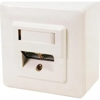 Elektrická zásuvka Povrchová zásuvka 2xRJ45 LogiLink NP0039A kat. 6