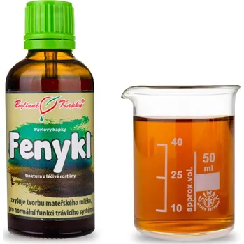 Doplněk stravy Bylinné kapky s.r.o. Fenykl tinktura 50 ml | Bylinné kapky