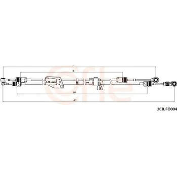 Převodovka Tažné lanko, ruční převodovka COFLE 92.2CB.FO004