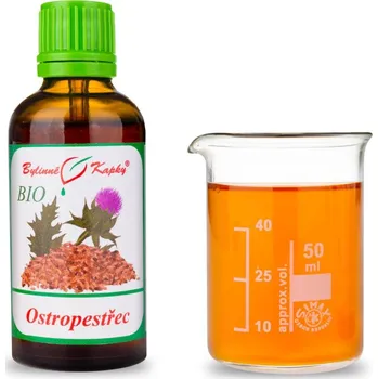 Doplněk stravy Bylinné kapky s.r.o. Ostropestřec BIO - bylinné kapky (tinktura) 50 ml