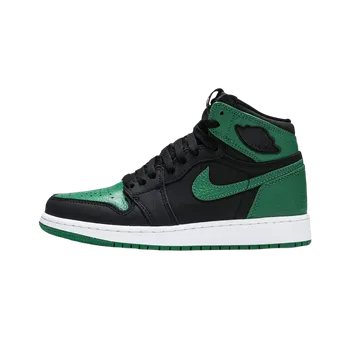 Dámská móda Air Jordan Jordan 1 Retro High "Pine Green Black" (GS) Velikost: 40