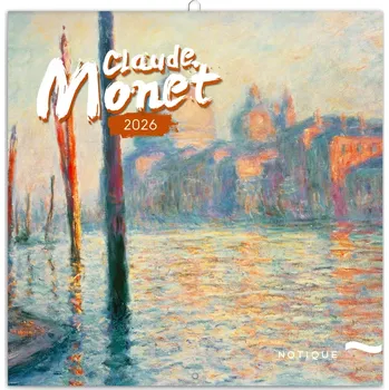 Kalendář Poznámkový kalendář Claude Monet 2026, 30 x 30 cm
