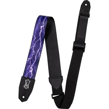 Kytarový popruh Levy's Poly Right Height Lightning Motif Kytarový pás (Jako nové)