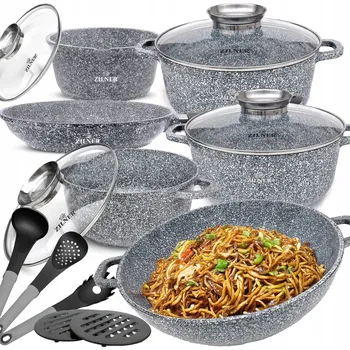 Sada nádobí Sada hrnců Zilner hliníkové hrnce 17 ks