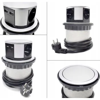 Napájecí kabel Prodlužovací Kabel Bituxx 1 m stříbrný