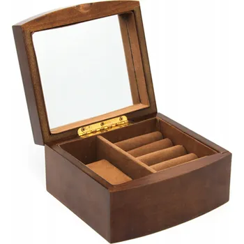 Šperkovnice ŠPERKOVNICE ORGANIZÉR KAZETA NA ŠPERKY DŘEVĚNÁ