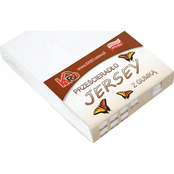 Prostěradlo Prostěradlo jersey s gumou 160x200 bílé 001 silné 150g/m2