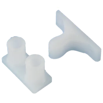 Nábytkové kování Úchytky na nábytek bílé (2ks)