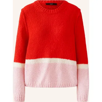 Dámský svetr Oui Dámský Svetr, červená / růžová / bílá, 40