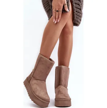 Dámská obuv Dámské sněhové boty VL256P Tmavě béžová - Seastar tmavě béžová 37