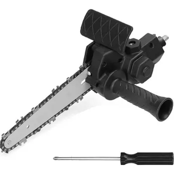 Sada nářadí Adaptér řetězové pily na vrtačku 6 palců 29 x 8,7 x 7,5 cm Přestavbový nástroj na řezání dřeva větví a prken
