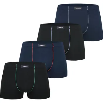 Boxerky FANNIFEN Pánské bambusové boxerky M6713 4ks v balení Barva: Mix, Velikost: 3XL