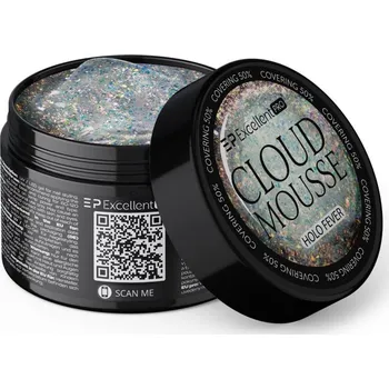 Lak na nehty STAVEBNÍ GEL Cloud Mousse Holo Fever 50g