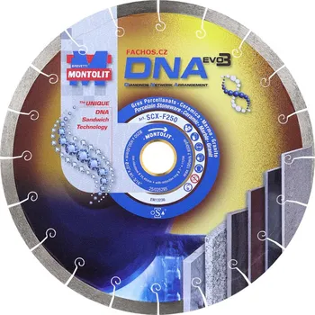 Řezný kotouč Montolit SCX-F - čistý vodní kotouč na dlažby a kámen, 250mm