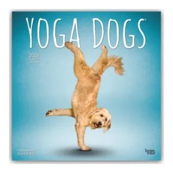 Diář Yoga Dogs - Hunde Yoga 2026 - 16-Monatskalender (EN)