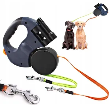 Vodítko pro psa 3M PŘENOSNÉ VODÍTKO PRO DVA PSY S BASILKOU