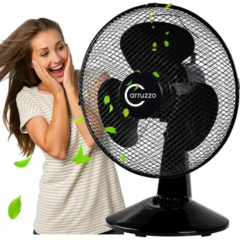 Domácí ventilátor Stolní ventilátor Stator Tichý ventilátor na stůl černý