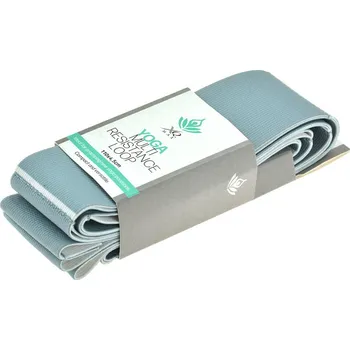 Posilovací guma na jógu s více smyčkami, šedá - 8719407078193