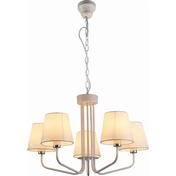 ZÁVĚSNÁ LAMPA YORK 5X60W E14 BÍLÁ