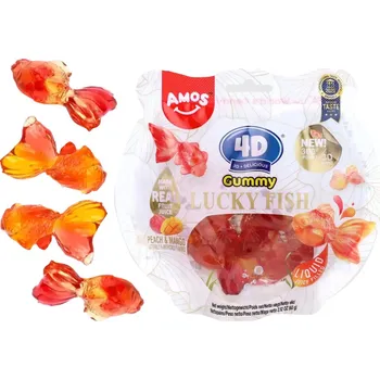 Bonbon Amos 4D Gummy Goldfish Peach Mango 60g