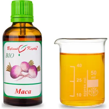 Doplněk stravy Bylinné kapky s.r.o. Maca - maka (řeřicha peruánská) BIO - bylinné kapky (tinktura) 50 ml