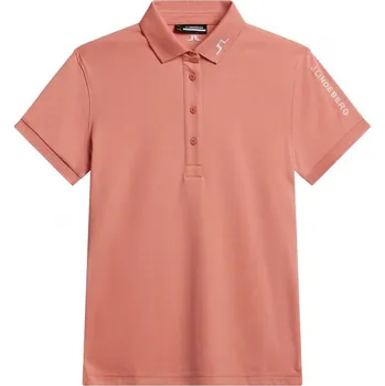Dámské tričko J.Lindeberg Tour Tech Polo, Burnt Coral, dámské golfové tričko XL