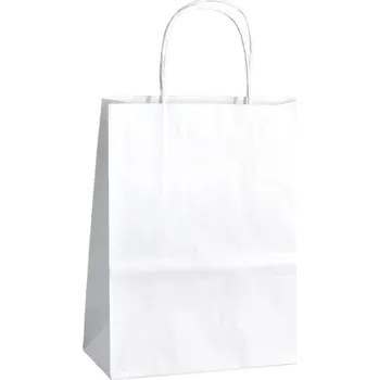 Papírová taška bílá Twister 19x8x21 TWBI04
