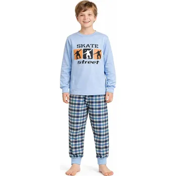 Chlapecké pyžamo Chlapecké pyžamo Betty Mode SKATE světle modré
