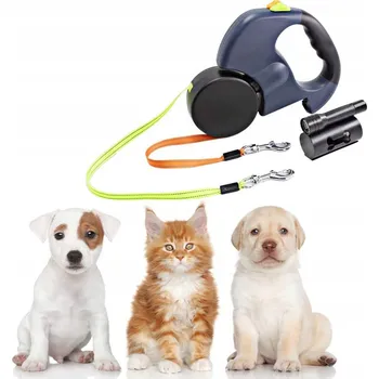 Vodítko pro psa DVOJITÁ ZATAHOVACÍ VODÍTKO AUTOMATICKÁ PRO PSA 3M