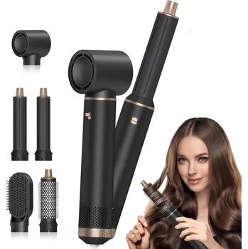 Žehlička na vlasy Multifunkční kulmofén 5v1 ŽEHLIČKA NA VLASY KULMA KARTÁČ DÁREK