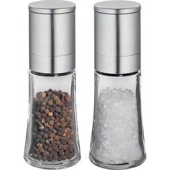 Kuchyňský mlýnek Ruční mlýnek Cilio sklo 30 g bezbarvý, černý, vícebarevný