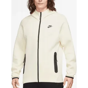 Pánská mikina Mikina Nike Tech Fleece Windrunner Coconut s kapucí a zipem po celé délce, velikost 2XL XXL (FB7921-113)