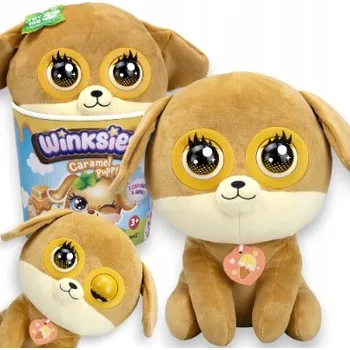 plyšák WINKSIES Plyšová Hračka KARAMELOVÝ PEJSEK Plyšový Mazlíček Přítulníček Zvuk