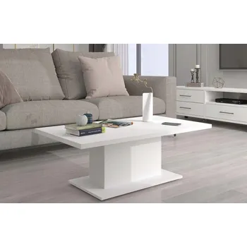 Konferenční stolek Konferenční stolek Veneti obdélníkový 110 x 60 x 43 cm bílý