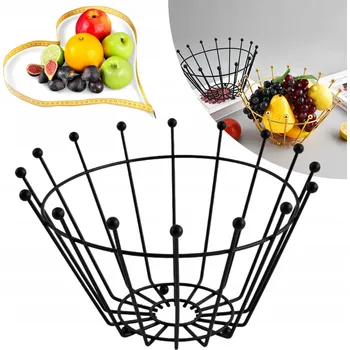 Obraz Kovový koš na ovoce černý