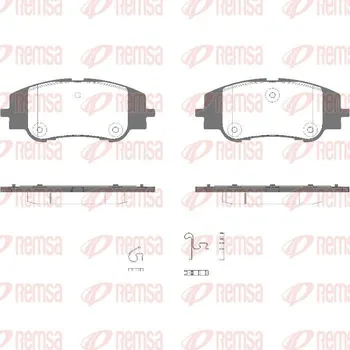 Brzdová destička Sada brzdových destiček, kotoučová brzda REMSA 1994.00