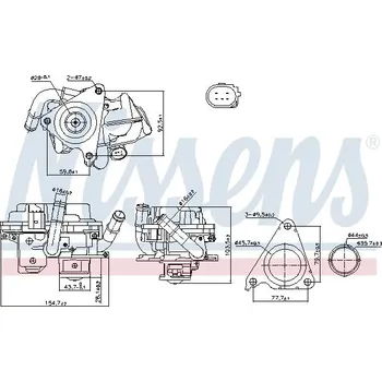 Ventil palivového systému AGR-Ventil NISSENS 98379