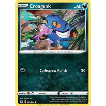 Sběratelská karetní hra Croagunk 165/264 - Fusion Strike Typ karty: Non-Holo