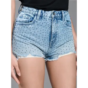 Dámská móda Sinsay - Džínové kraťasy - modrá - 7749X-05J - 7749X-05J-36-1